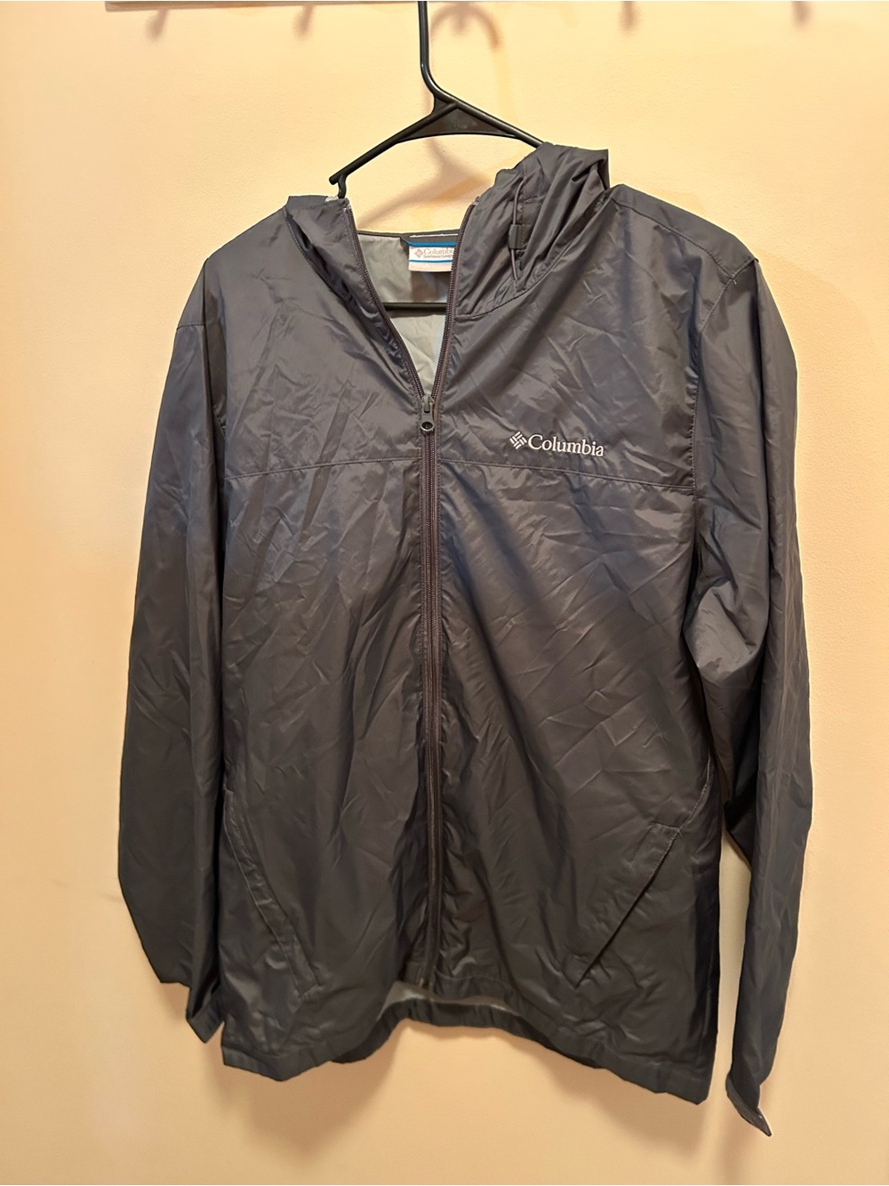 Columbia Men's Hooded Windbreaker - Charcoal